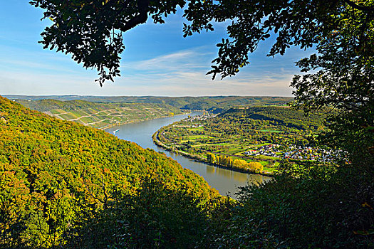 俯视,莱茵河,莱茵兰普法尔茨州,德国