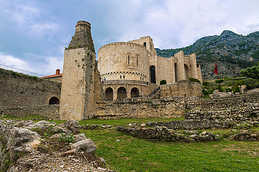 博物馆,城堡,阿尔巴尼亚,欧洲