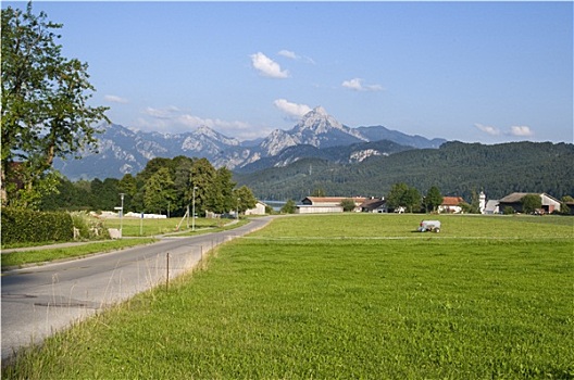 道路,山谷