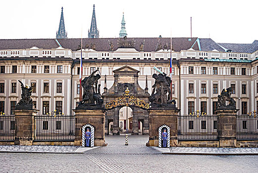 大门,城堡,布拉格,捷克共和国