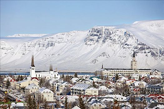 山,雷克雅未克,冰岛