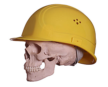 头骨,黄色,头盔