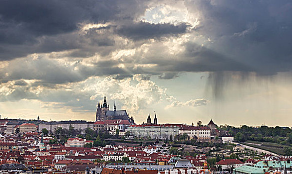 布拉格城堡,大教堂,布拉格,捷克共和国,欧洲