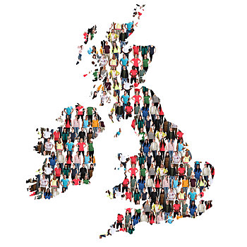 英国,爱尔兰,地图,人,群体,多元文化