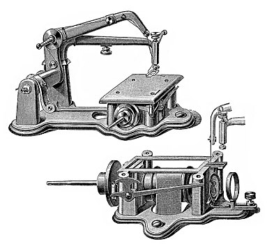 历史,图解,绘画,缝纫机,19世纪