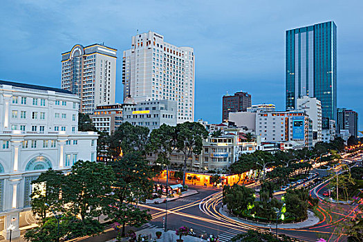 越南,胡志明市,城市天际线