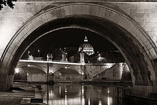 河,台伯河,罗马,梵蒂冈城,大教堂