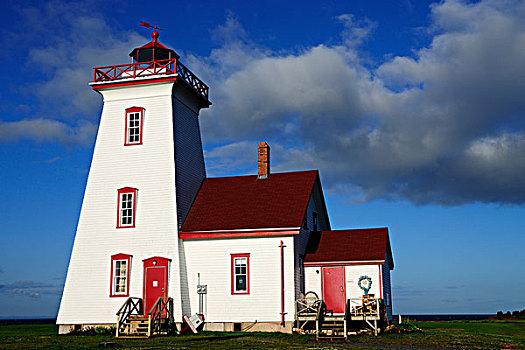灯塔,木头,岛屿,公园,爱德华王子岛,加拿大