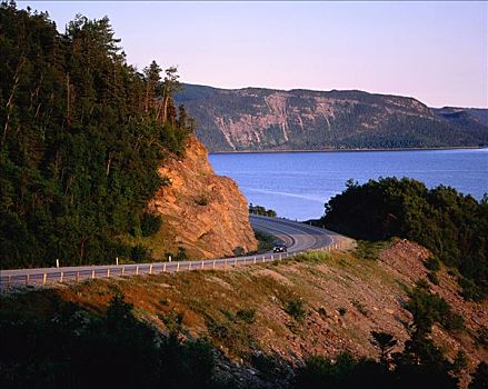 公路,格罗莫讷国家公园,纽芬兰,加拿大