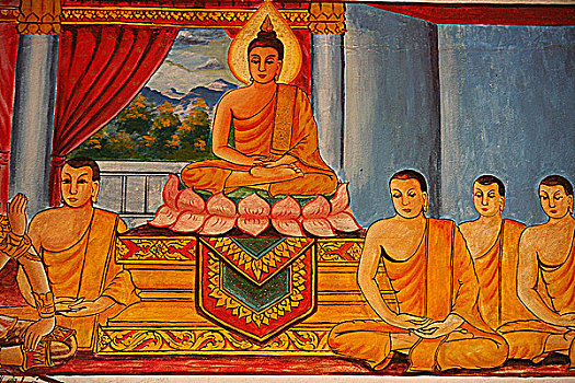 老挝,万象,场景,生活,佛