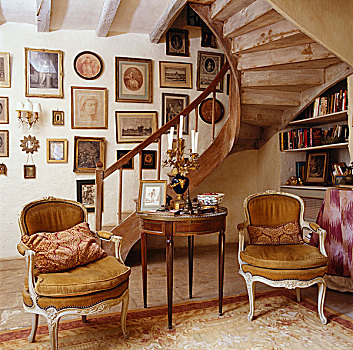 客厅,木质,楼梯,种类,框架,墙壁