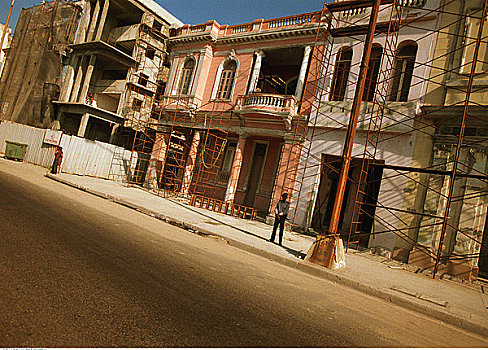 建筑,街道,哈瓦那,古巴