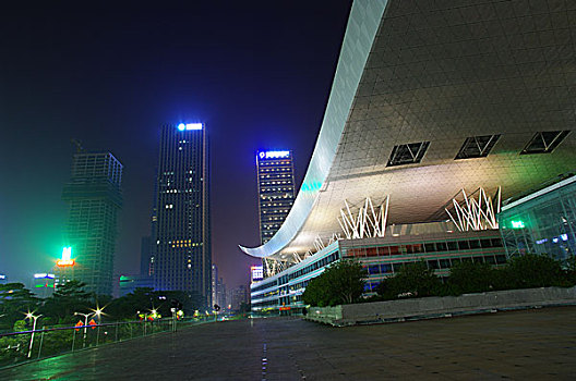 深圳市民中心世界之窗夜景建筑