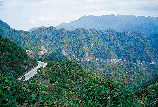 长江三峡沿岸的209国道
