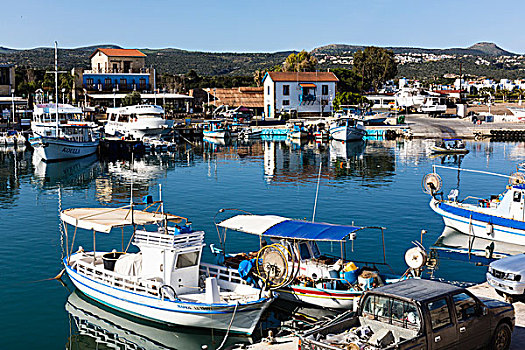 渔船,港口,塞浦路斯