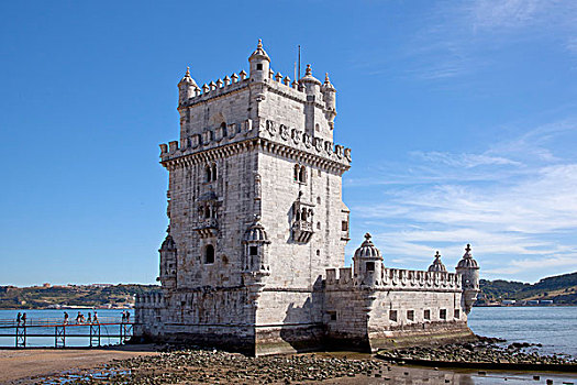 要塞,16世纪,世界遗产,嘴,河,地区,里斯本,葡萄牙,欧洲