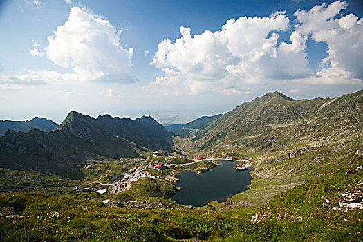 湖,山,特兰西瓦尼亚,罗马尼亚