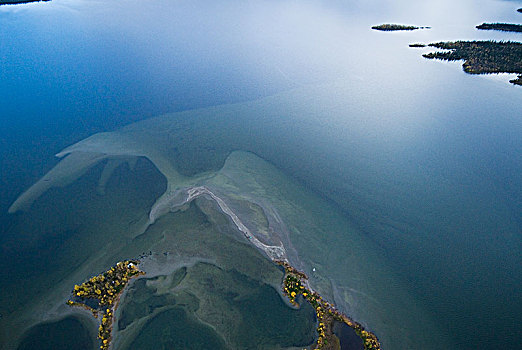 航拍,湖,瑞典