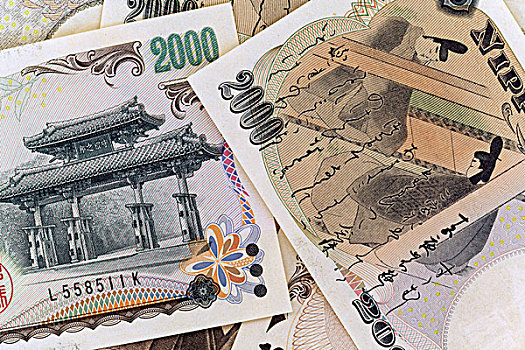日本,特写,日本纸,货币,日元,信用卡,画廊