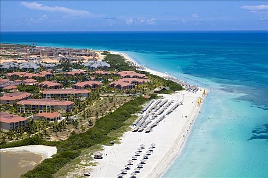 豪华酒店,白色,海滩,瓦拉德罗,古巴,加勒比海,中美洲,北美