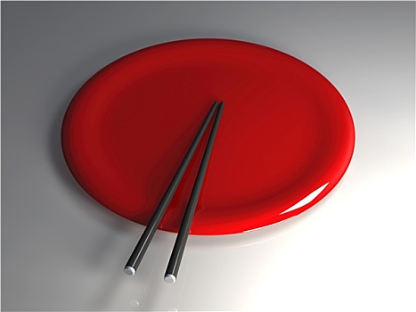 亚洲,盘子,筷子