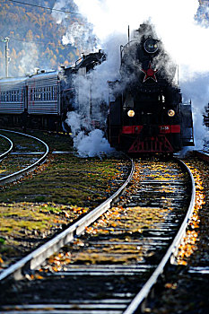 西伯利亚蒸汽机车