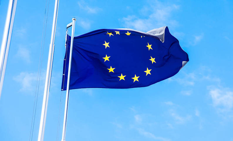 欧盟旗帜蓝色图片