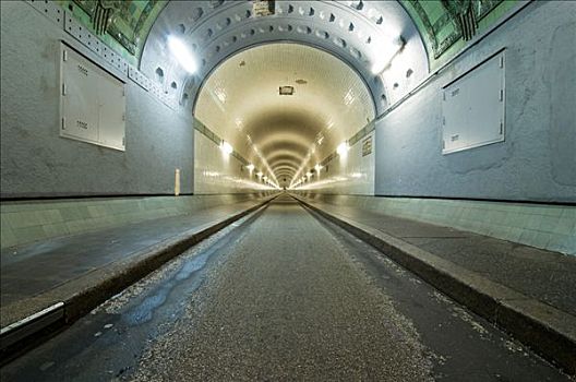 隧道,汉堡市,德国,欧洲