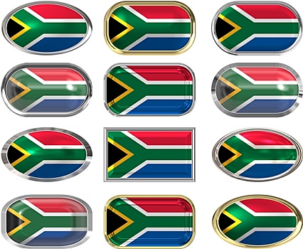 扣,旗帜,南非