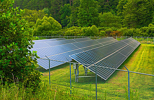 乔治亚,太阳能电池板,能量,绿色,太阳能,山,天空,山谷
