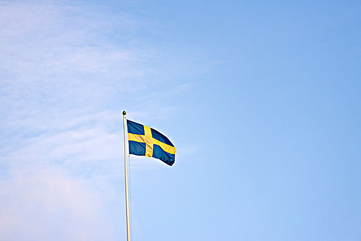 瑞典,旗帜,天空
