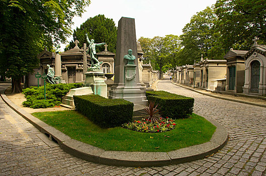 墓地,拉雪兹神父公墓,巴黎,法国,欧洲