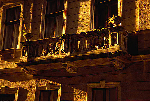 窗户,露台,布达佩斯,匈牙利