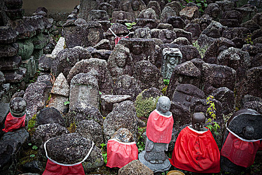 日本,雕塑,墓地
