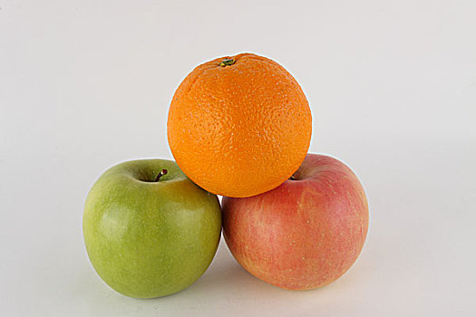 组合的橙子和苹果
