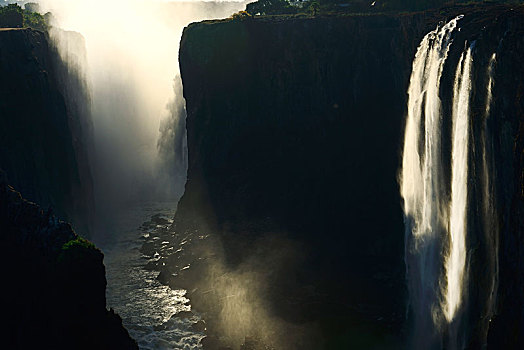 维多利亚,瀑布,靠近,赞比亚,非洲