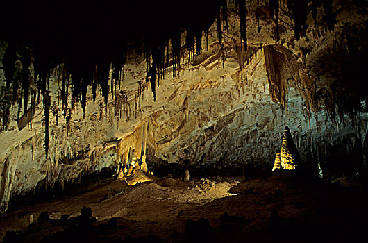 洞穴,室内,卡尔斯巴德洞穴国家公园,新墨西哥,美国