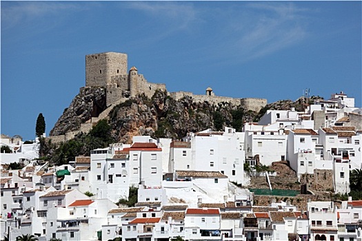 古老,摩尔风格,城堡,安达卢西亚,城镇,奥维拉,西班牙