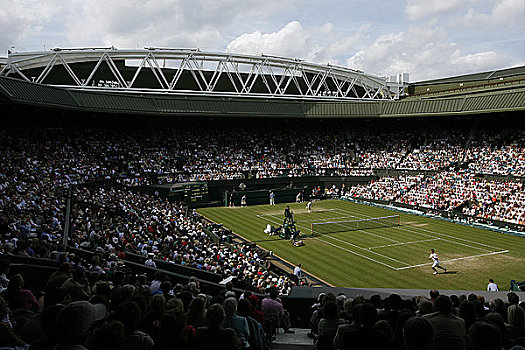 英格兰,伦敦,温布尔登,中心,球场,皇家,盒子,展示,网球,冠军,2008年