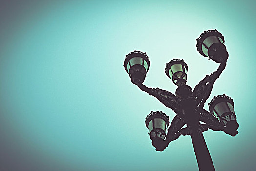 路灯柱,毕尔巴鄂,巴斯克,西班牙,欧洲