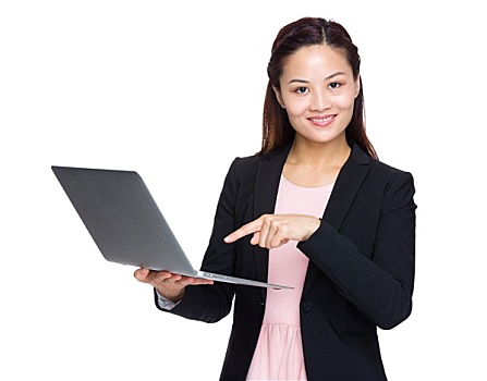 亚洲人,职业女性,手指,笔记本电脑
