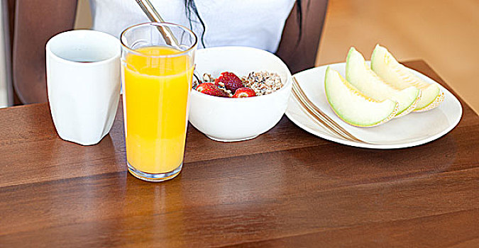 健康,早餐,桌子