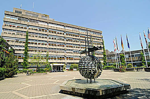 市政厅,杜塞尔多夫,北莱茵威斯特伐利亚,德国,欧洲