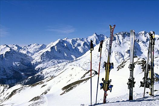 滑雪,滑雪杖,卡林西亚,奥地利