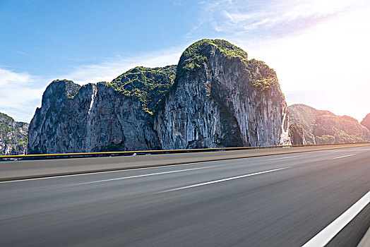 公园道路风光