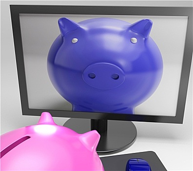 小猪,显示屏,数码,储蓄,媒体