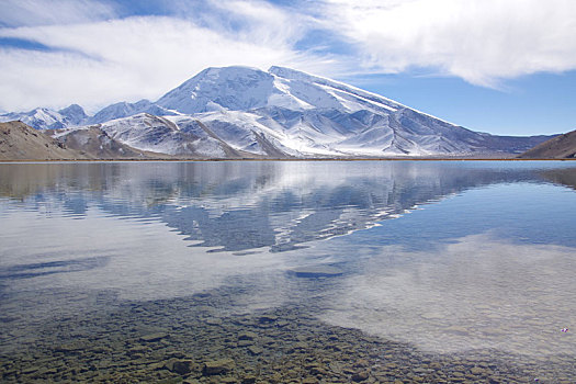 慕士塔格峰和卡拉库里湖