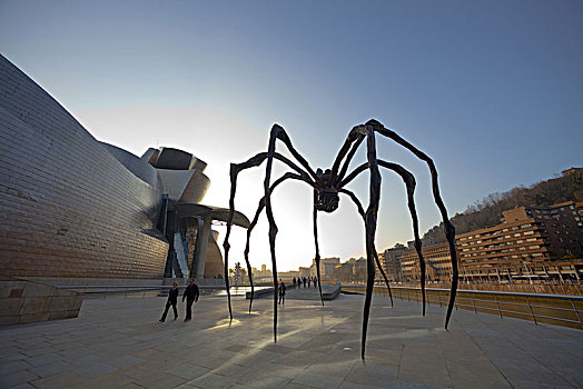 西班牙,巴斯克,毕尔巴鄂,古根海姆博物馆,建筑师,艺术品,蜘蛛