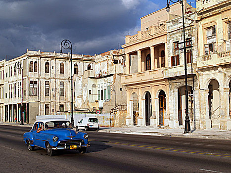 老爷车,马雷贡,哈瓦那,古巴,加勒比,大安的列斯群岛