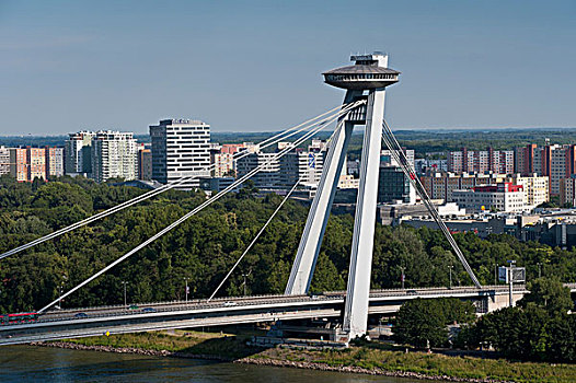 桥,布拉迪斯拉瓦,斯洛伐克,欧洲